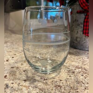 Brand New-Stripes & Dots Stemless Wine Glass